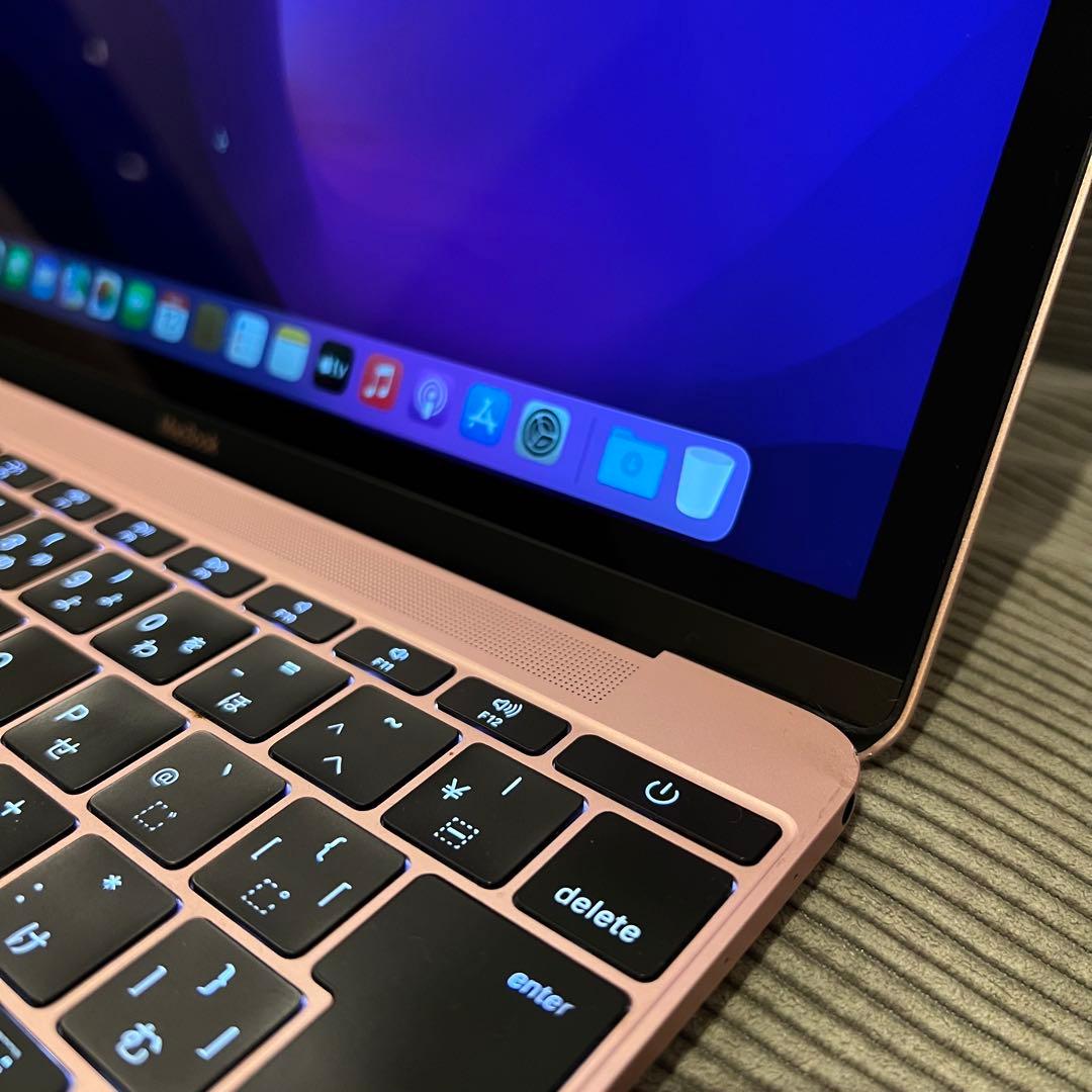 MacBook 2016モデル 512GB ローズゴールド/付属品4点あり