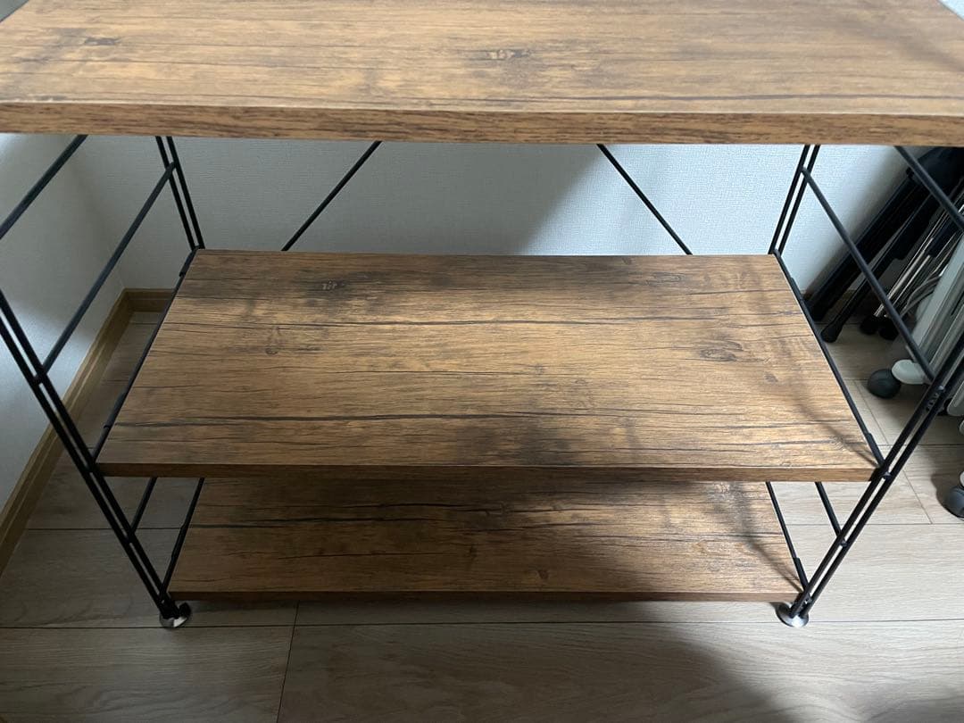 週末限定10%OFF‼︎ 山善 ウッドシェルフ アンティーク MWS-12844