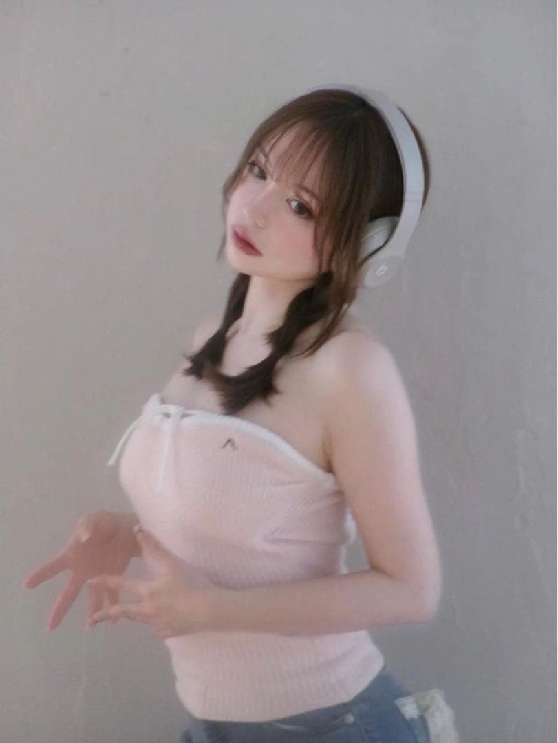 andmary ♡ Tiana knit bare tops baby