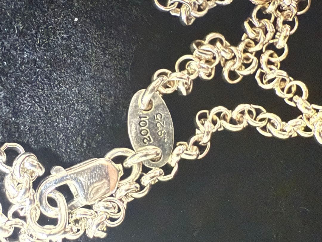 セーフティーピン　ネックレス　 1ダイヤ　１８インチ　クロムハーツ