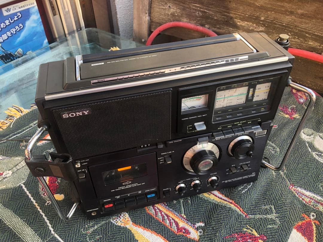 SONY スカイセンサー BCL CF–5950 AM/FM/CF 昭和レトロ