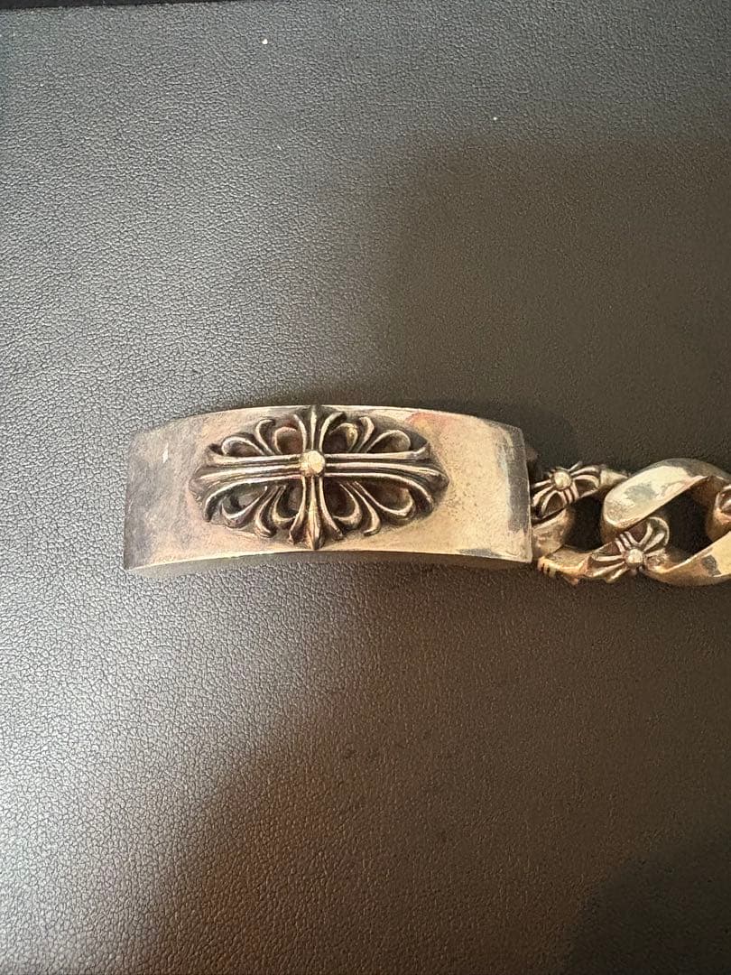 レアCHROME HEARTS ダブルID フローラルダガー ファンシーチェーン