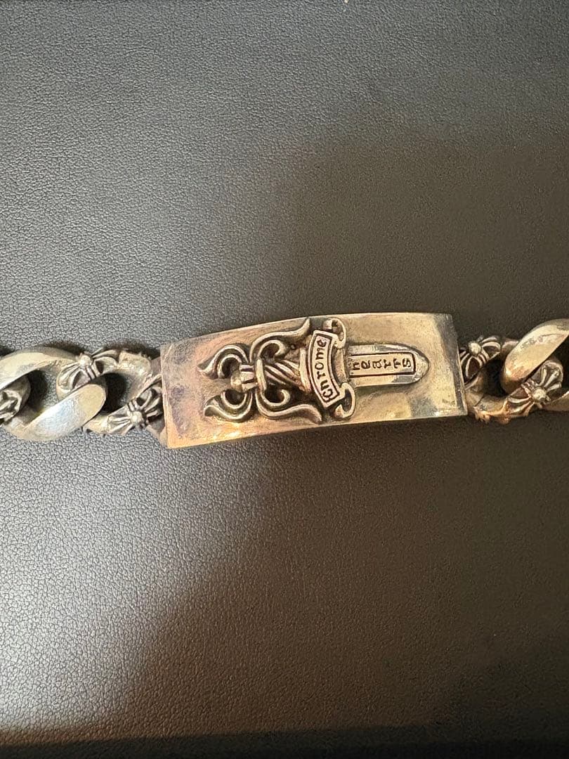 レアCHROME HEARTS ダブルID フローラルダガー ファンシーチェーン