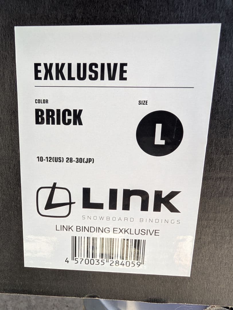 24-25 LINK EXCLUSIVE スノーボードビンディング L レッド
