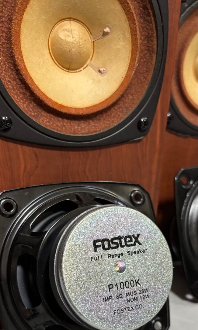 FOSTEX P1000-E + FE103 スピーカ-+ P1000K(P)