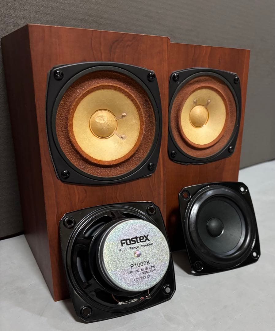 FOSTEX P1000-E + FE103 スピーカ-+ P1000K(P)
