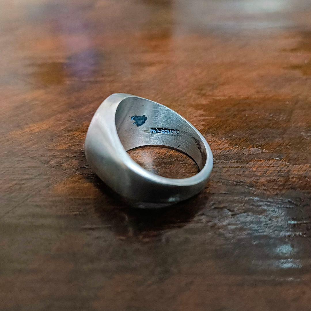 MEXICO スパイラル 渦巻 シグネットリング シルバー925 ナバホ ホピ