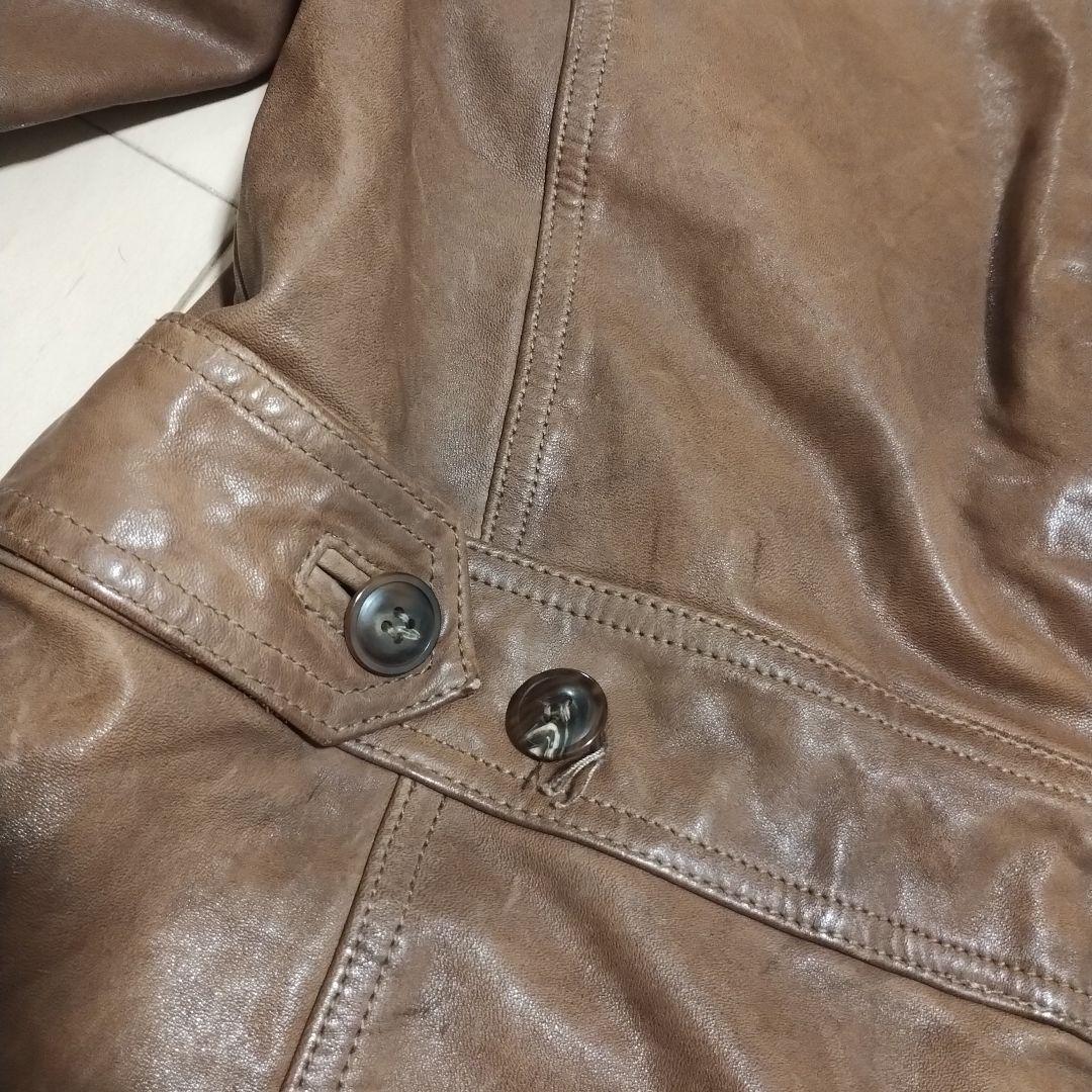 今期売切！TMT 馬革バンダナバイカーレザージャケットHORSELEATHER