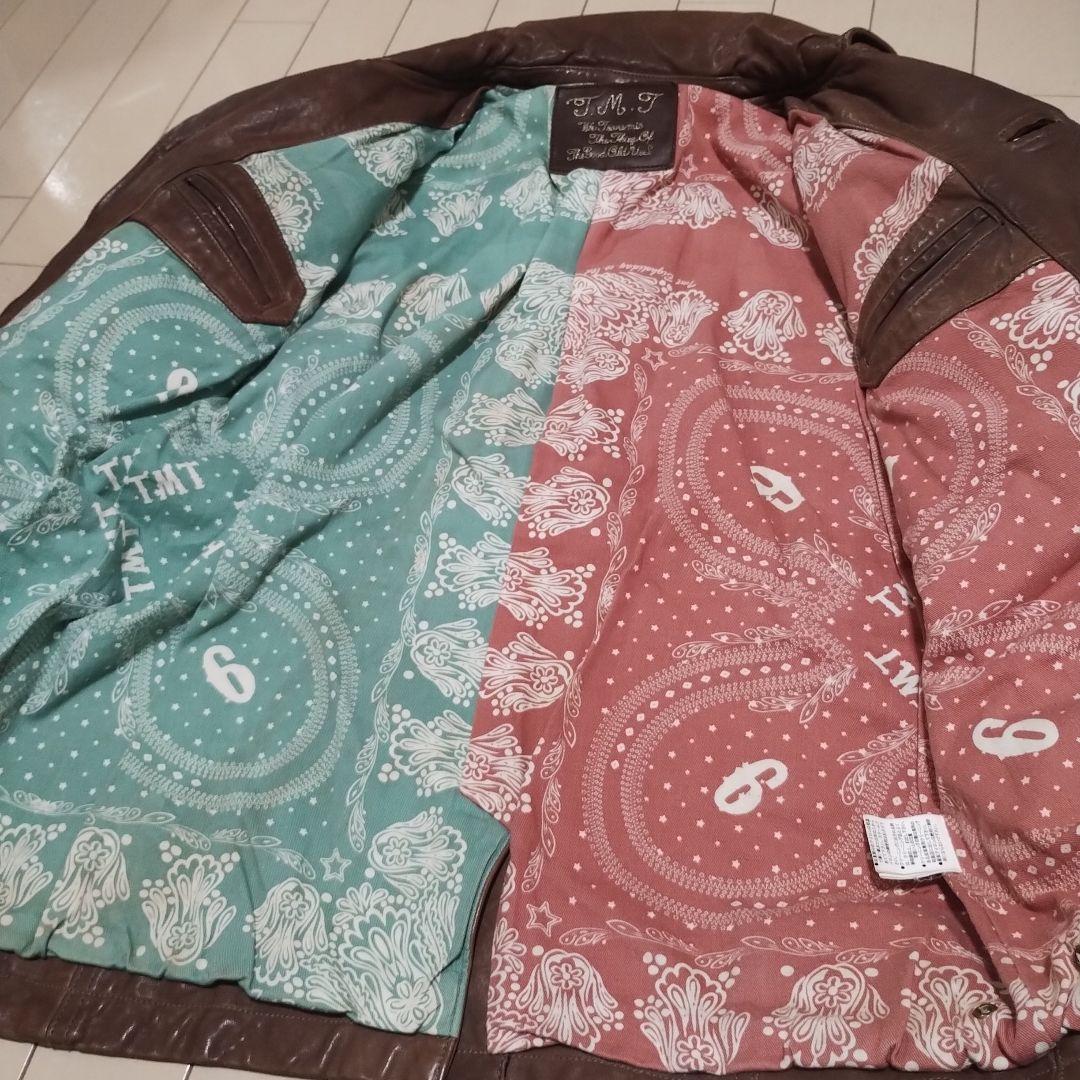 今期売切！TMT 馬革バンダナバイカーレザージャケットHORSELEATHER