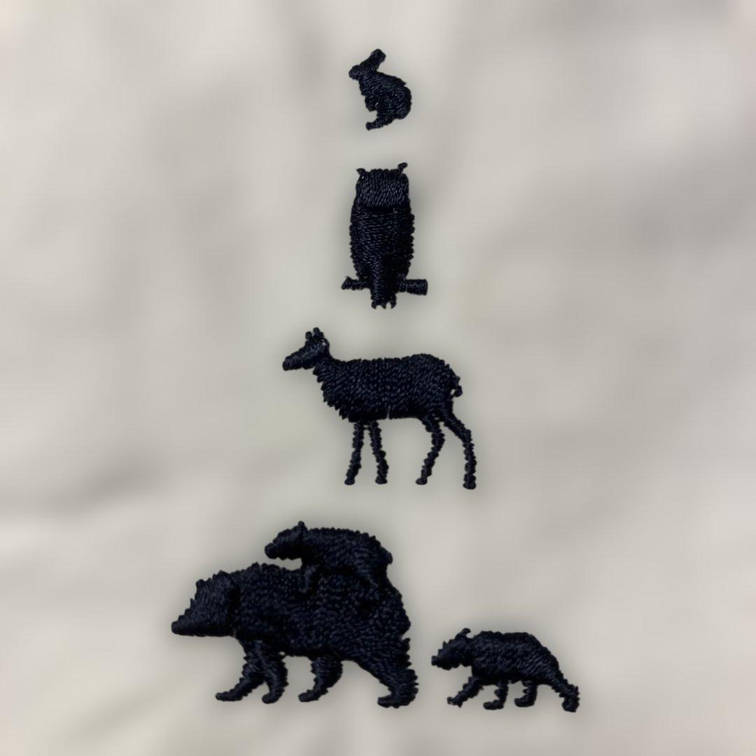 マウンテンリサーチ　BD2021オックスフォード動物刺繍BDシャツ白Lサイズ