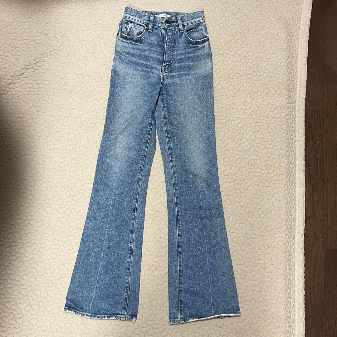 【美品】MOUSSY MVS FLARE エムブイエスフレア24インチデニム