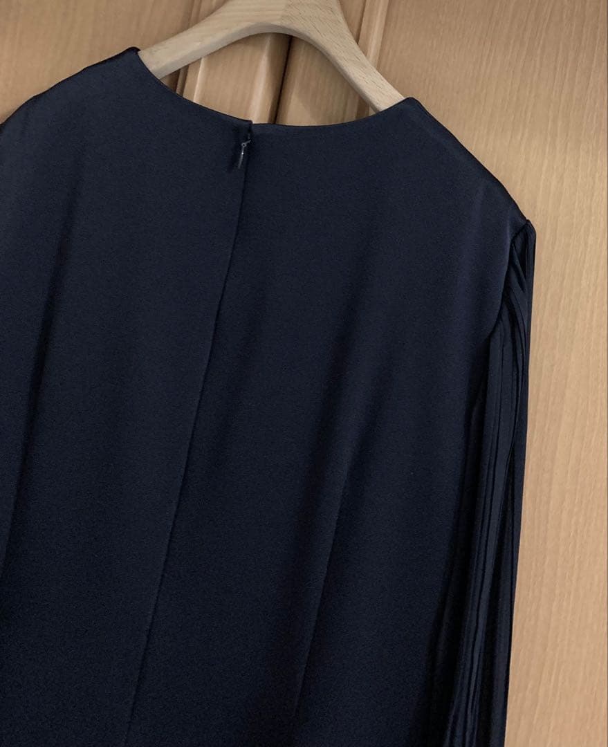 新品　23区　トリアセテートシフォンスリーブ ワンピース 38