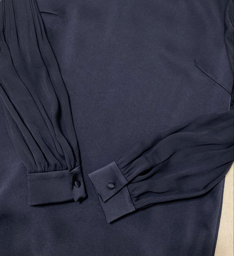 新品　23区　トリアセテートシフォンスリーブ ワンピース 38