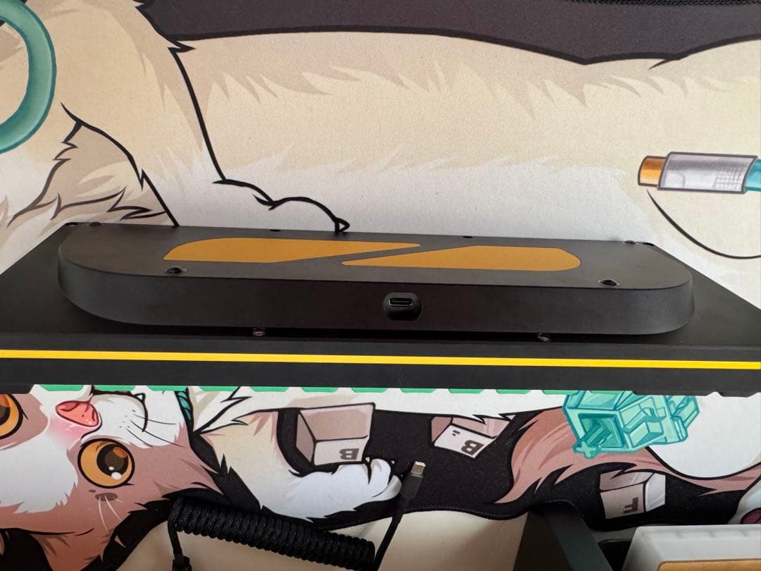 Keycult No. 1/65 Black & Gold 自作キーボード.