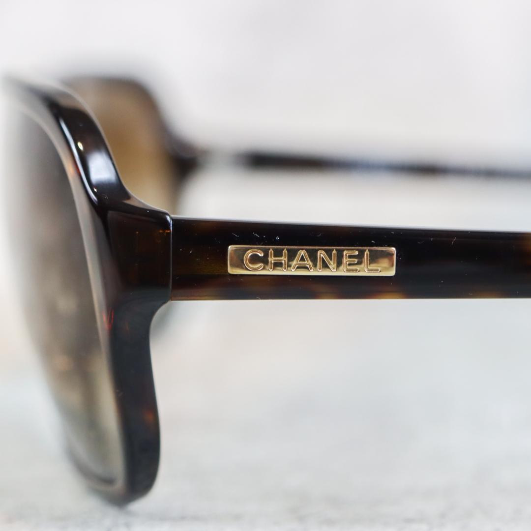 CHANEL シャネル サングラス ブラウン べっ甲調 ケース付き