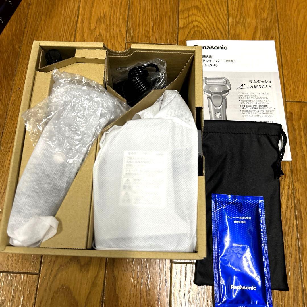 あつしさん宛【保証書在中】Panasonic 電気シェーバー ES-LVK8-K