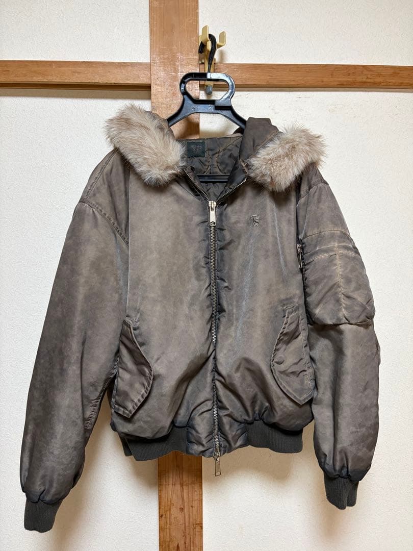 That's lifeブラウンファーボンバージャケット