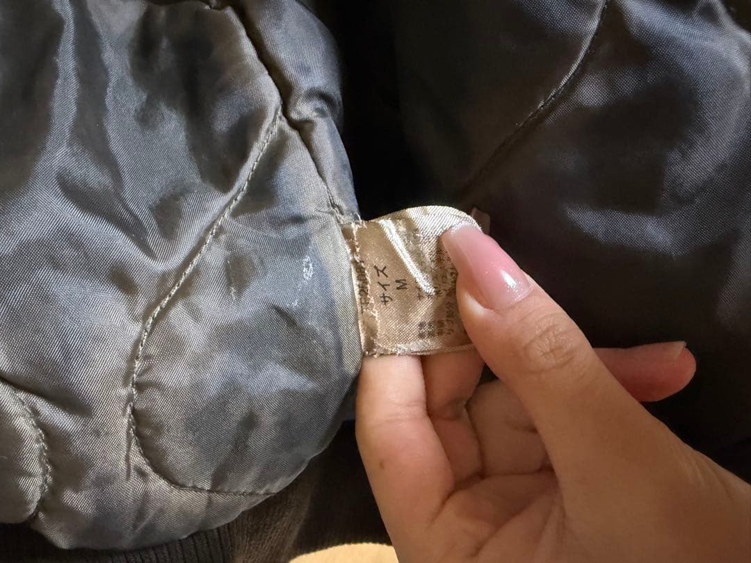 That's lifeブラウンファーボンバージャケット