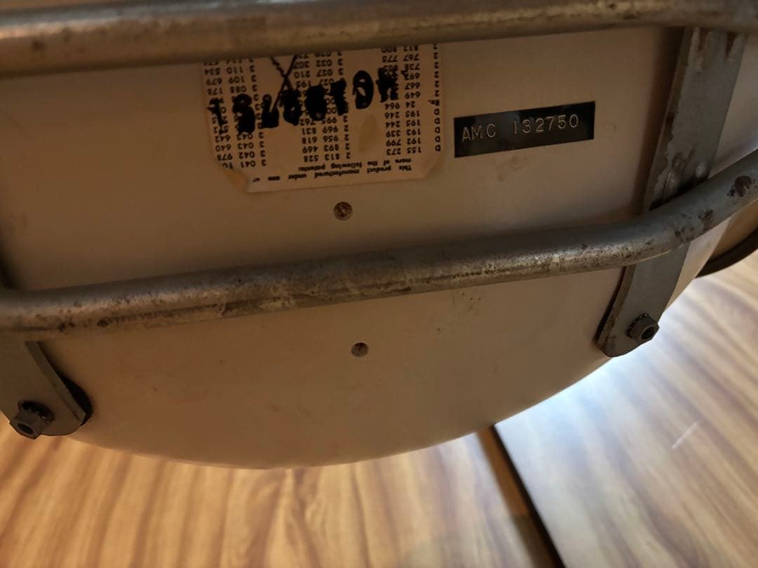 イームズ ハーマンミラー ナウガレザー シェルチェア ヴィンテージ　オレンジ