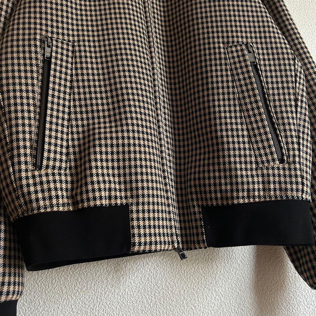 BOSS ボス ブルゾン ジャケット ガンクラブチェック 46 高級感◎