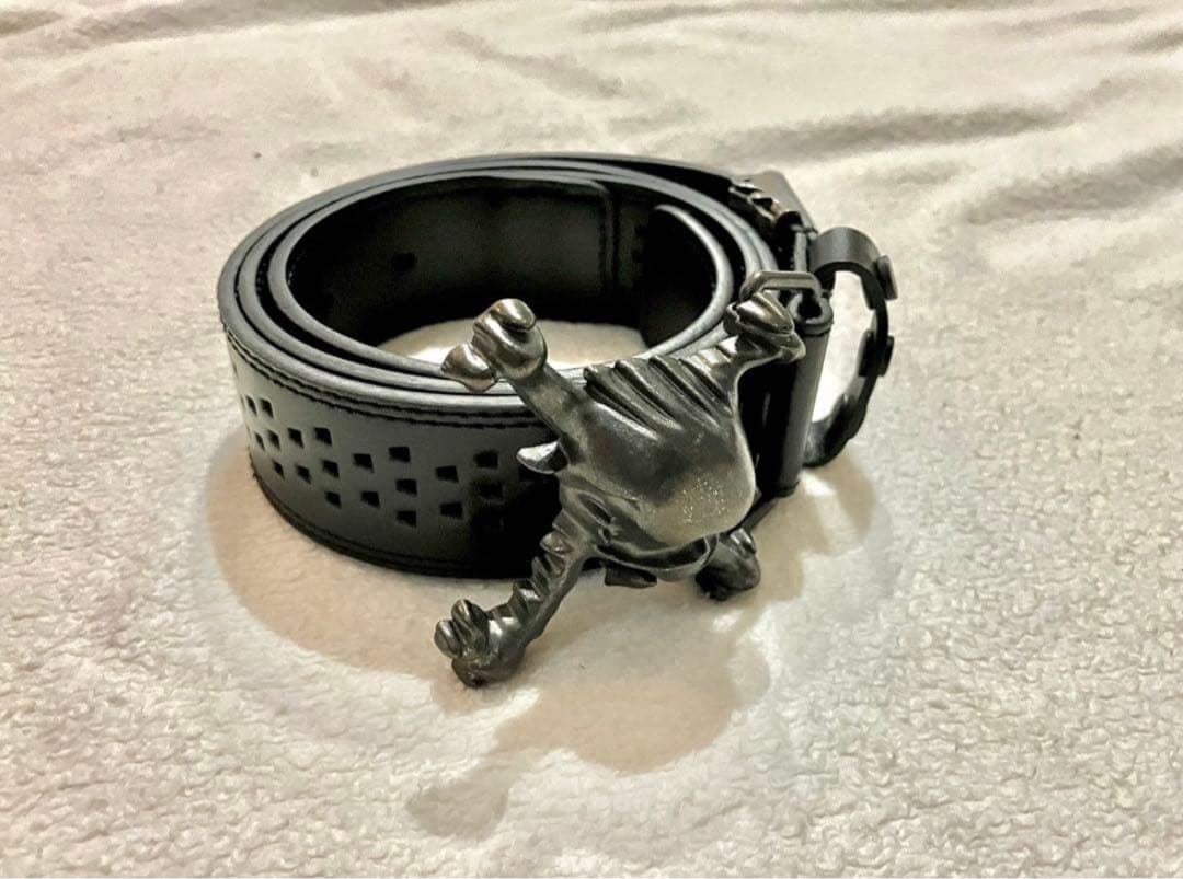 OAKLEY オークリー スカル バックル レザーベルト ブラック