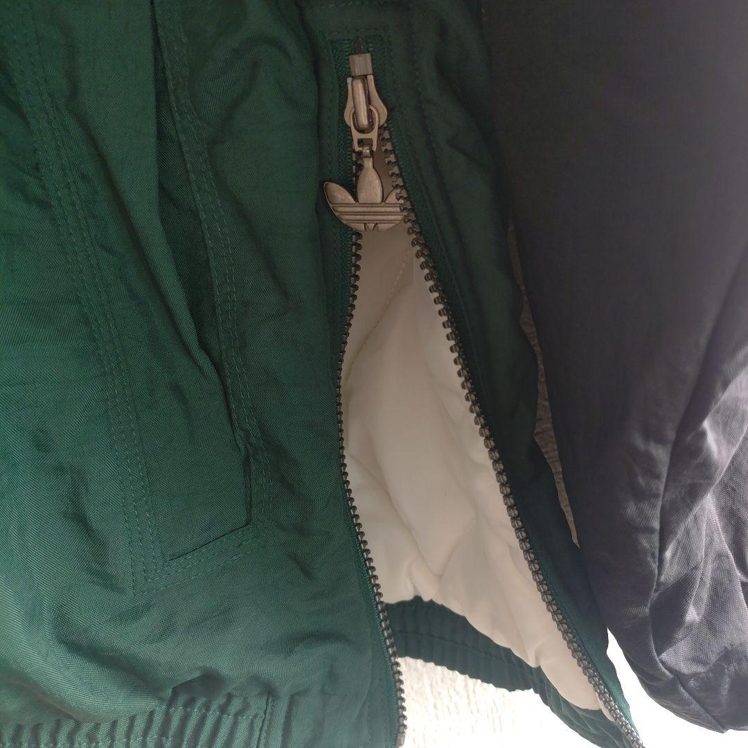 古着　レア 90s アディダス 刺繍ロゴ スリーライン 中綿 ヴィンテージ