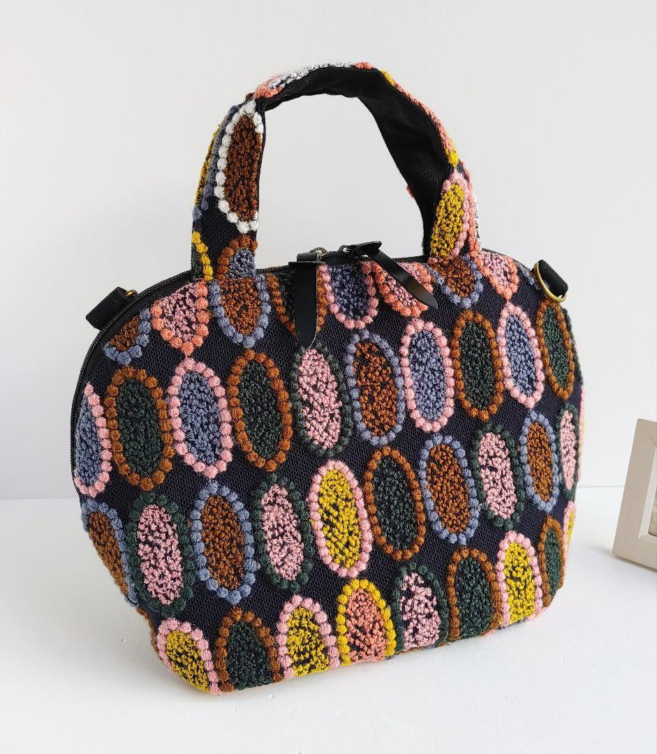 ラスト1点 ミナペルホネン 超レア ピンクミッスク ミニサイズファスナーバッグ①