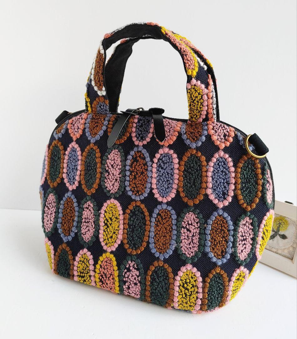 ラスト1点 ミナペルホネン 超レア ピンクミッスク ミニサイズファスナーバッグ①