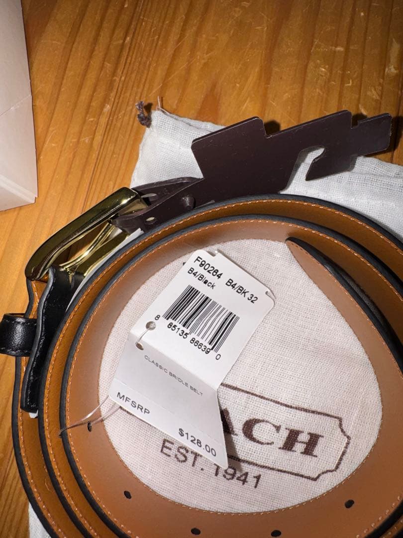 COACH レザーベルト 新品未使用品