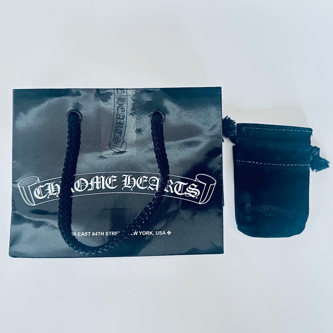 【美品】クロムハーツ クロスボール ネックレス ファスナーパーツ 紙袋＆布袋付き