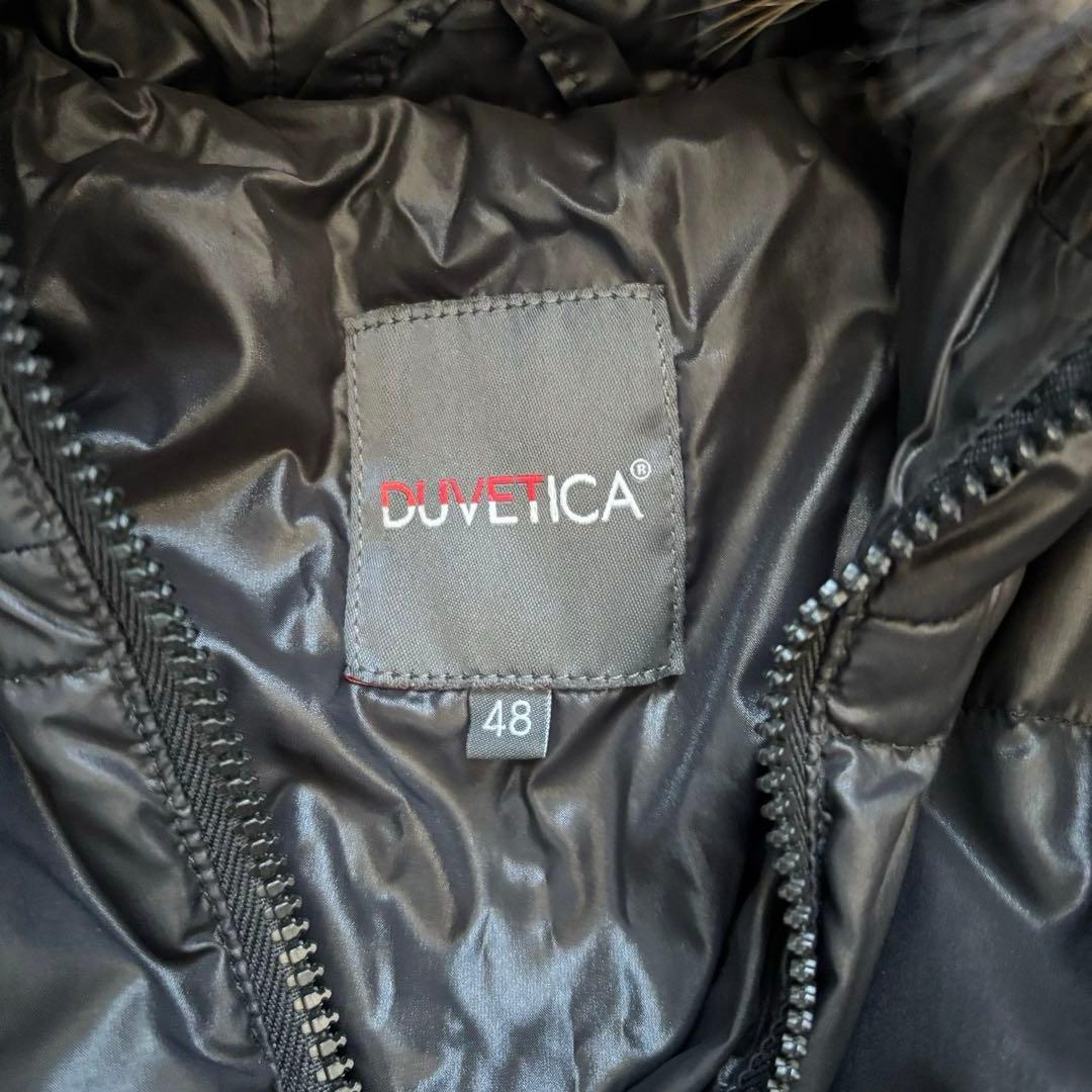 美品　DUVETICA Vega ダウンジャケット/48/黒 /ラクーンファー