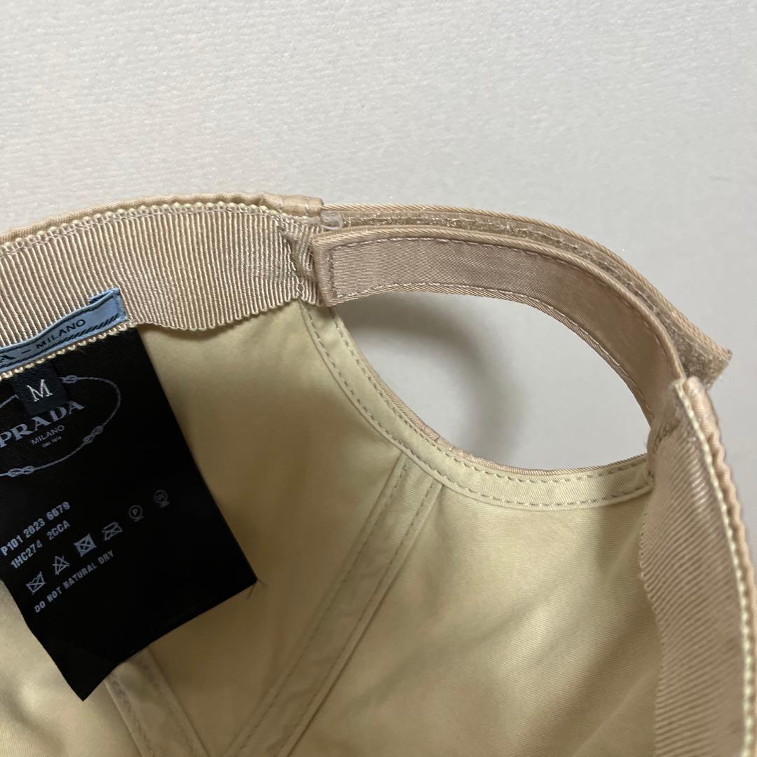 PRADA ベージュ ナイロン キャップ♪即購入okです！正規品⭐︎お値引き中！