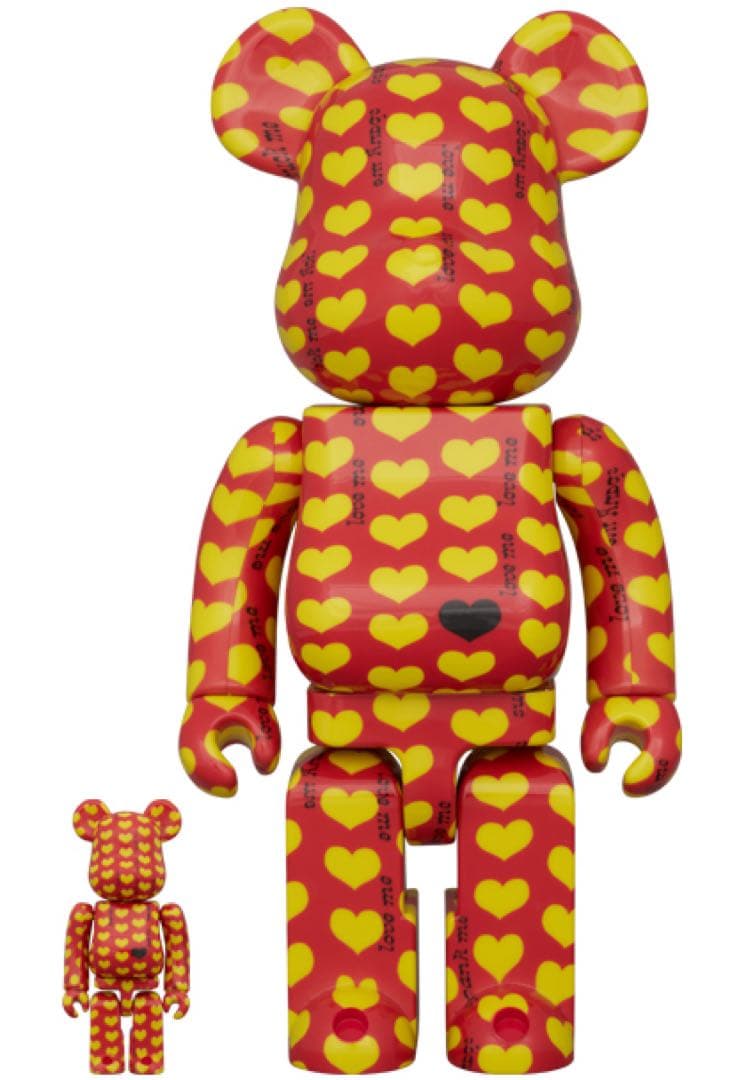 BE@RBRICK Yellow Heart Reverse 100％ 400％