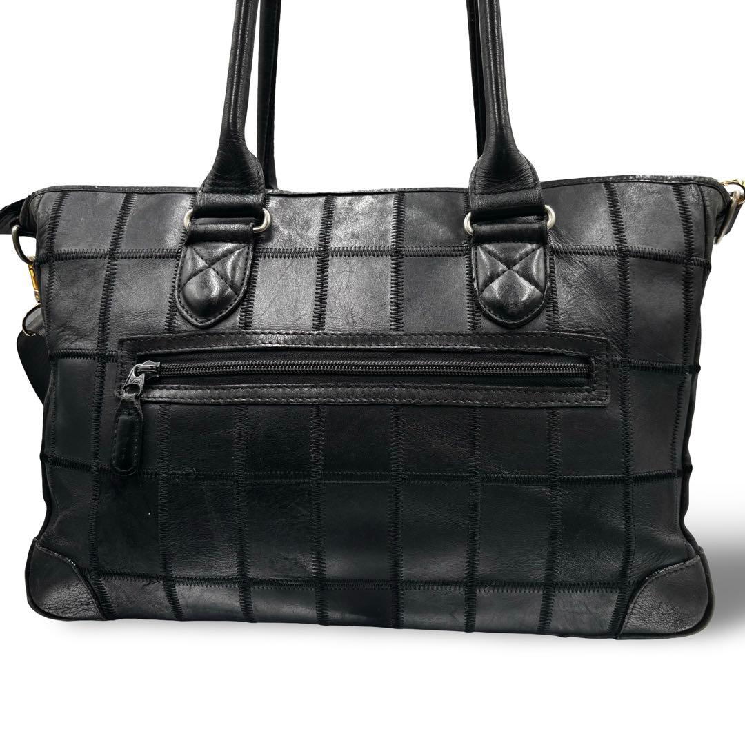 【ヴィンテージ】トライオン　2way ビジネスバッグ　ショルダー　トート　黒