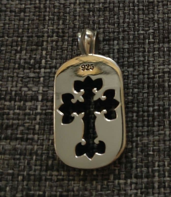 本日限定値下げ　ディールデザイン リリークロスドッグタグペンダントトップ