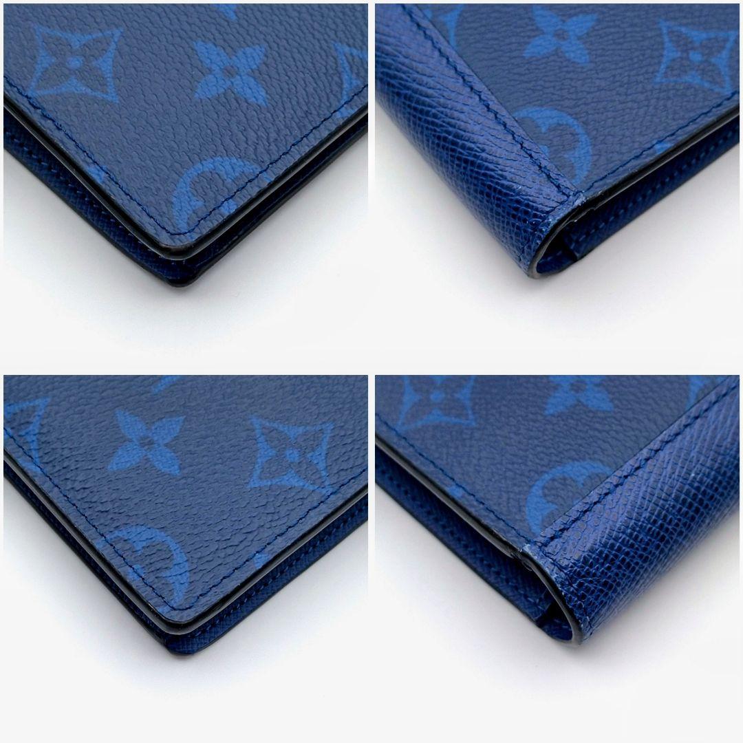 ルイヴィトン タイガラマ ポルトフォイユ ブラザ 長財布 青 IC 新型