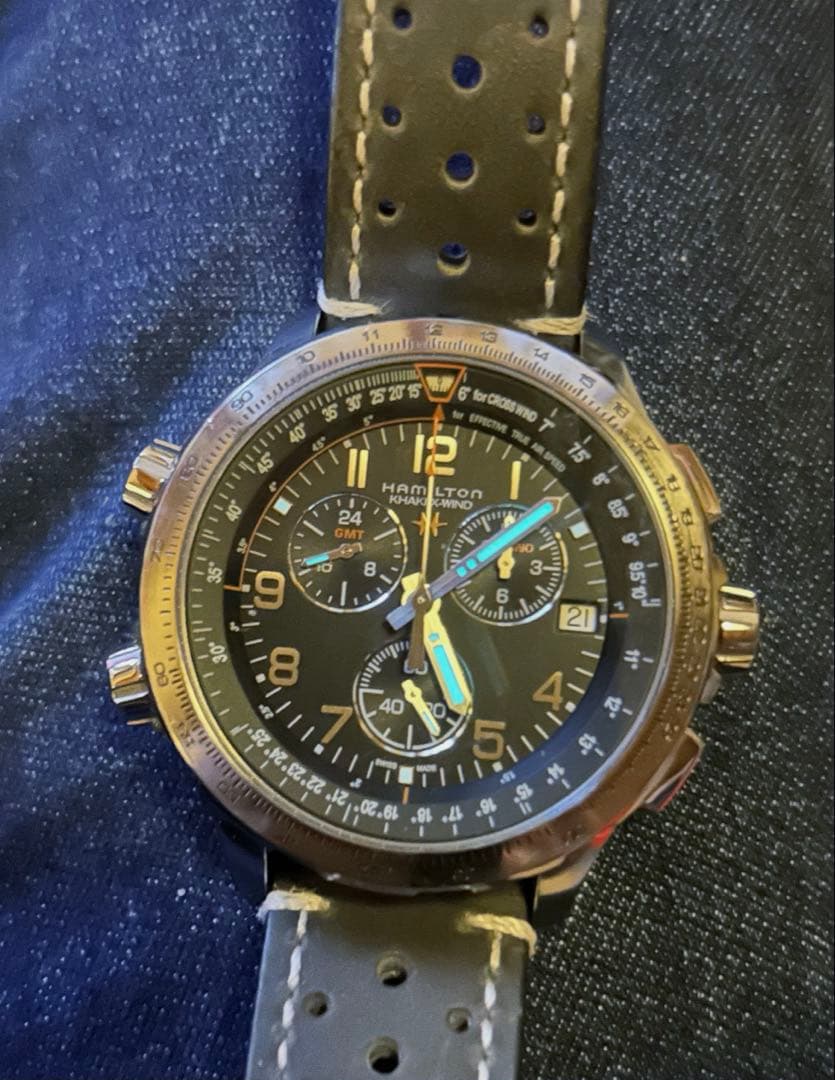 HAMILTON ハミルトン KHAKI カーキ X-WIND クロノグラフ