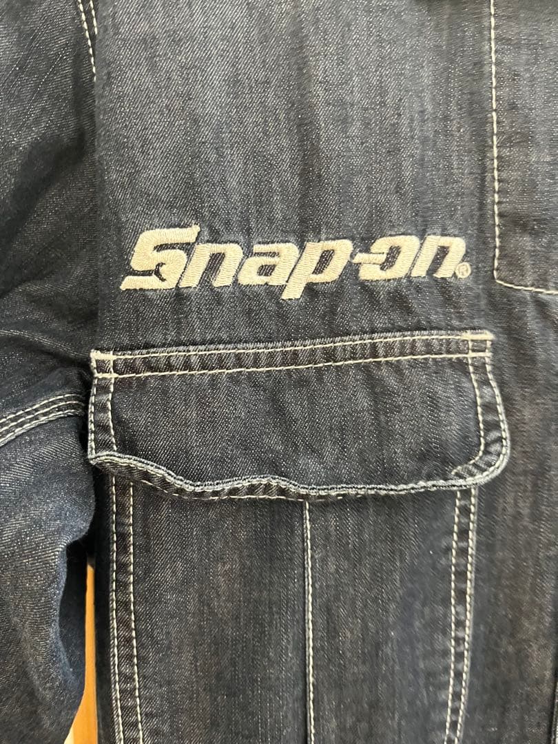 Snap-on スナップオン　デニムオーバーオール　つなぎ　アメカジ　ワーク