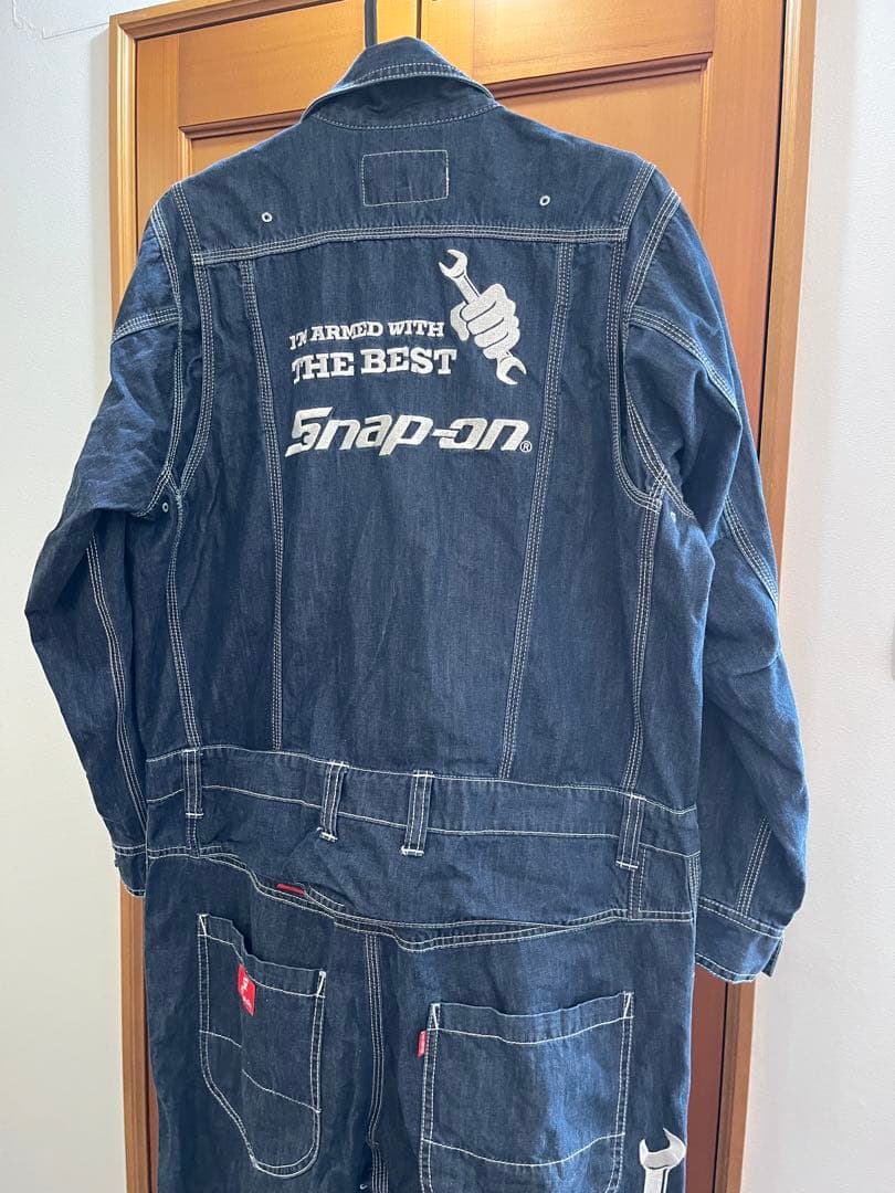 Snap-on スナップオン　デニムオーバーオール　つなぎ　アメカジ　ワーク