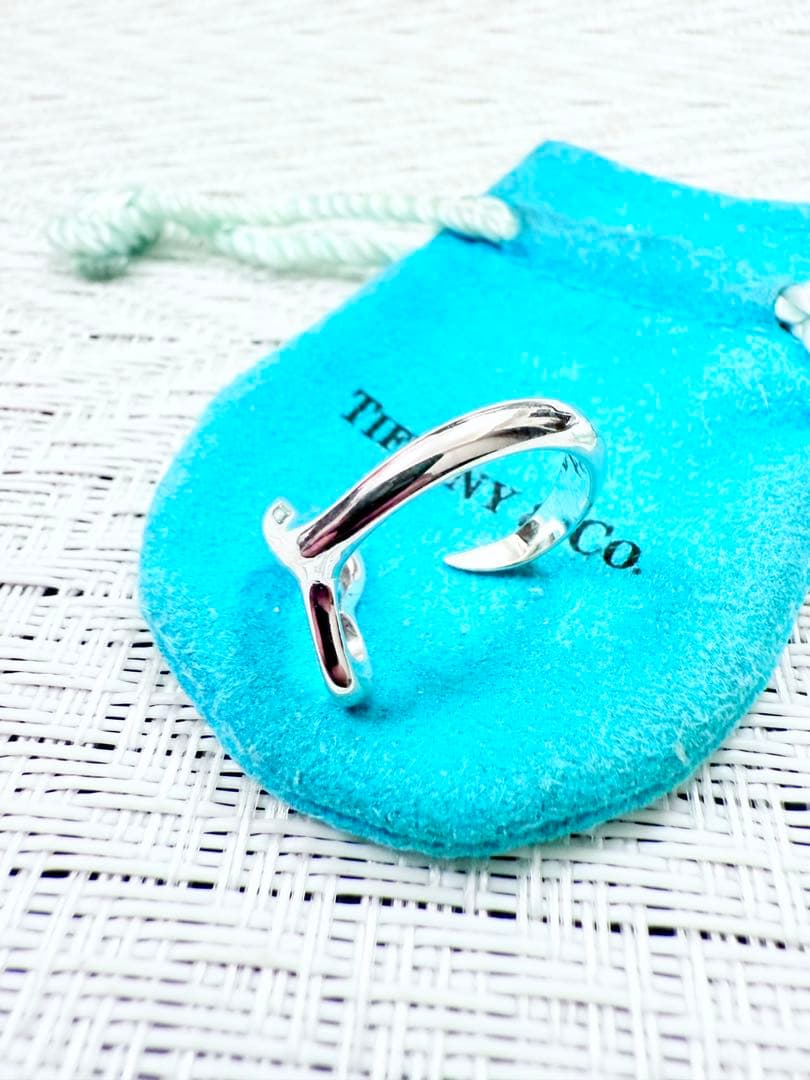 ティファニー　オープンハートリング　指輪　14号 研磨洗浄済み　925