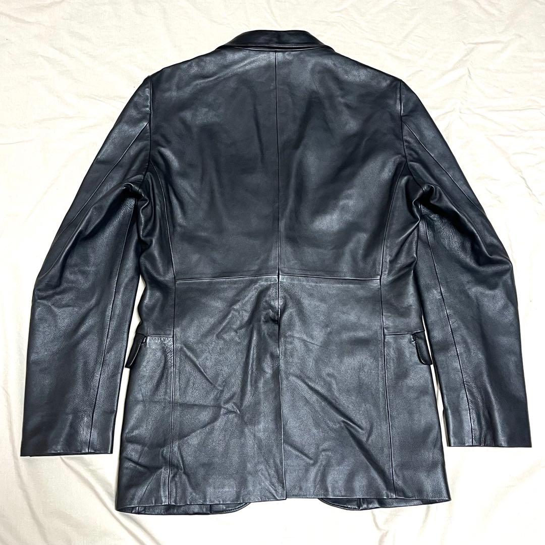 【美品】ユナイテッドアローズ　ラムレザーテーラードジャケット　羊革　ブラック　M