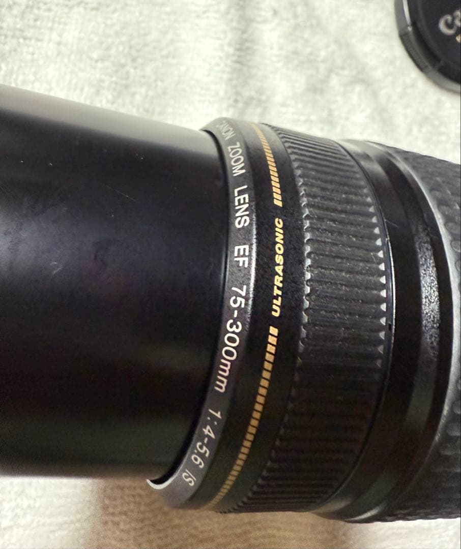 Canon 75-300mm レンズ 手ブレ補正付き