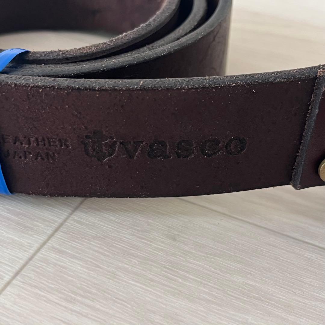未使用品 希少 vasco レザーリングベルト VS-600 茶色 M アメカジ