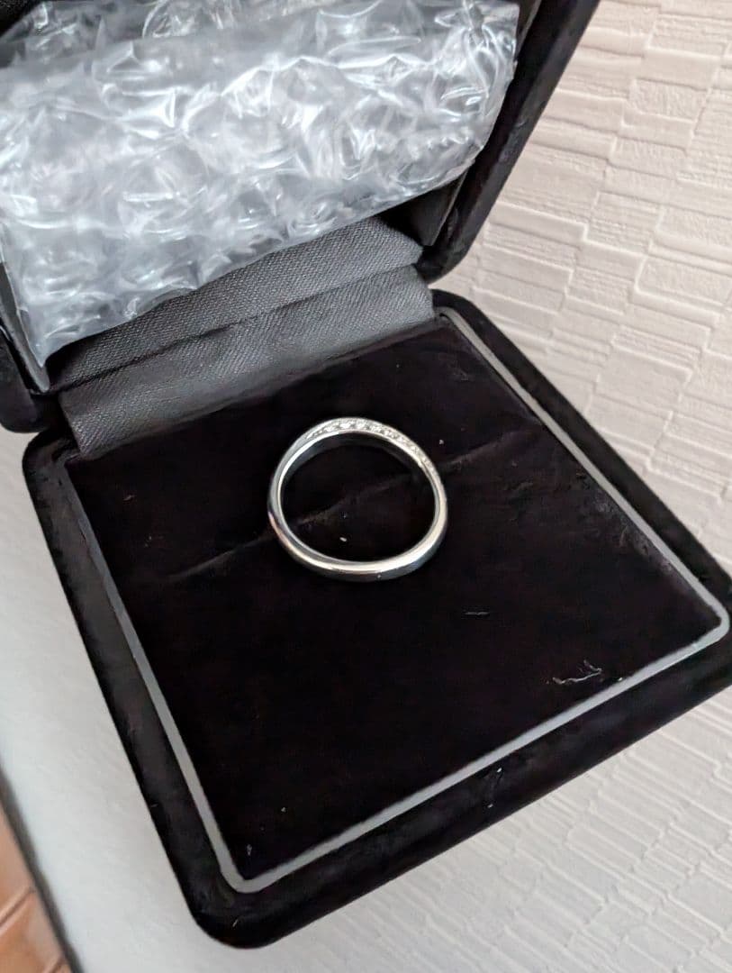 ［美品］俄 niwaka 凛 Pt950 プラチナ ダイヤ リング 8号