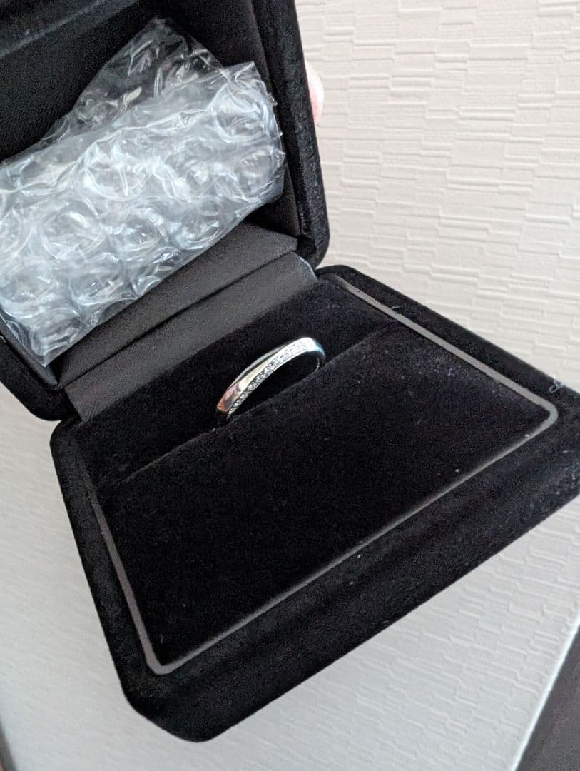 ［美品］俄 niwaka 凛 Pt950 プラチナ ダイヤ リング 8号