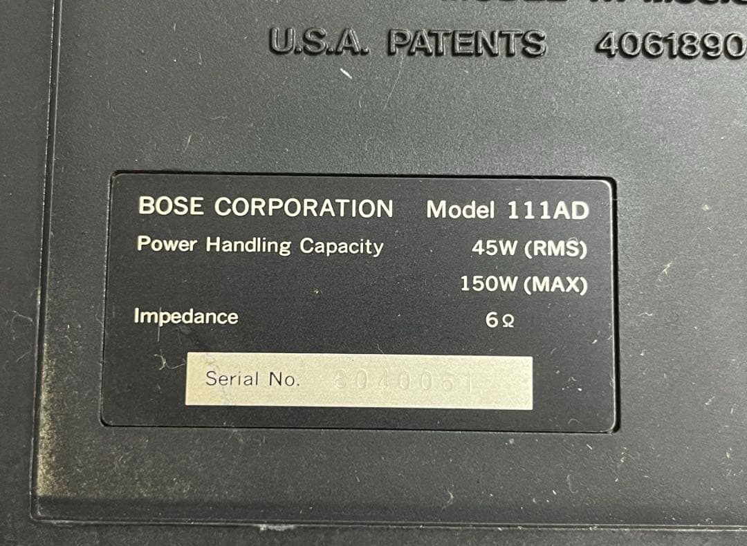 BOSE スピーカー 111AD 連番 天井 壁掛け 純正ブラケット付き
