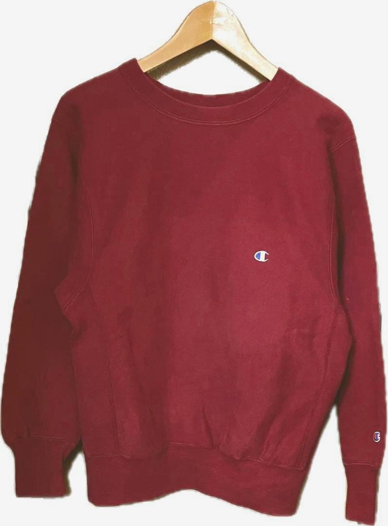 タ*モ様 90s USA製 Champion リバースウィーブ 無地 ワインレッ