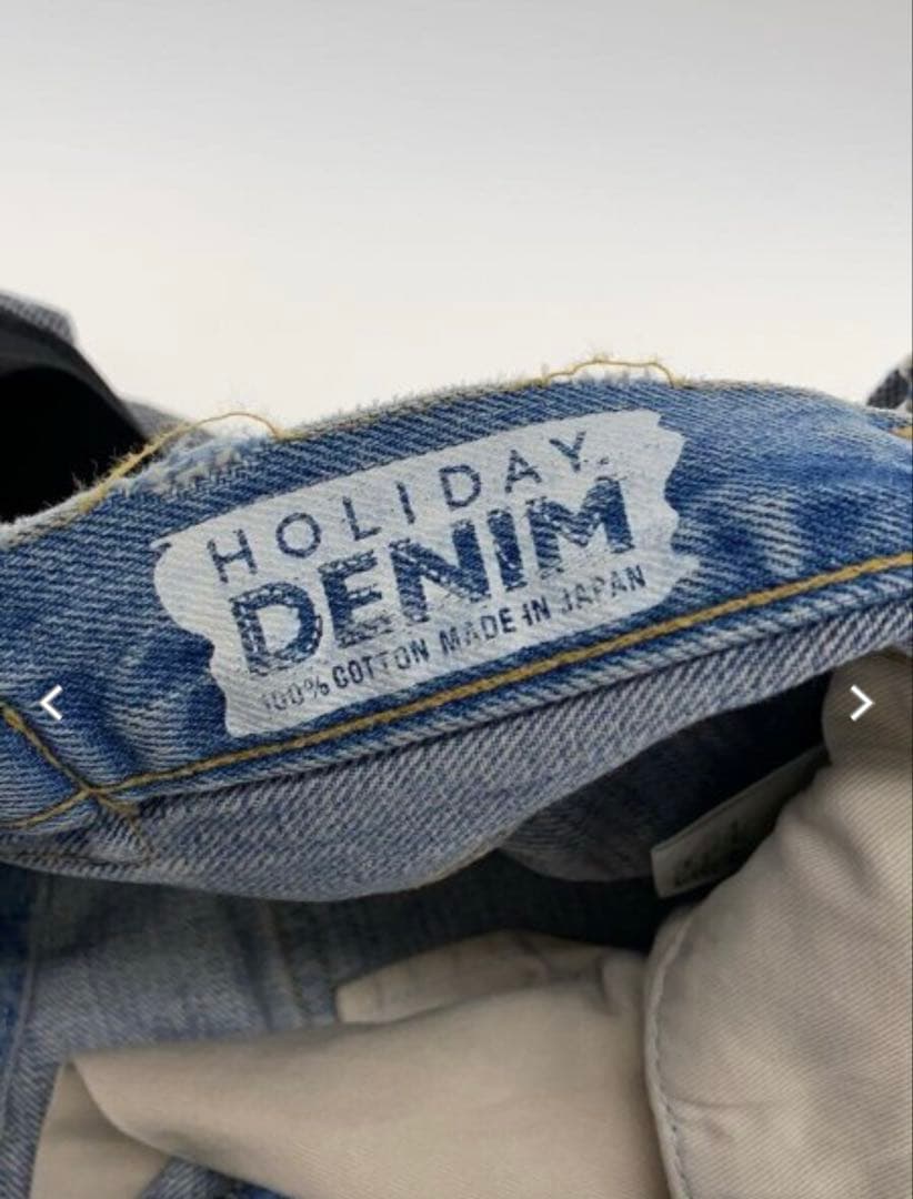 パンツ HOLIDAY DAMAGE DENIM SUSPENDER PANTS