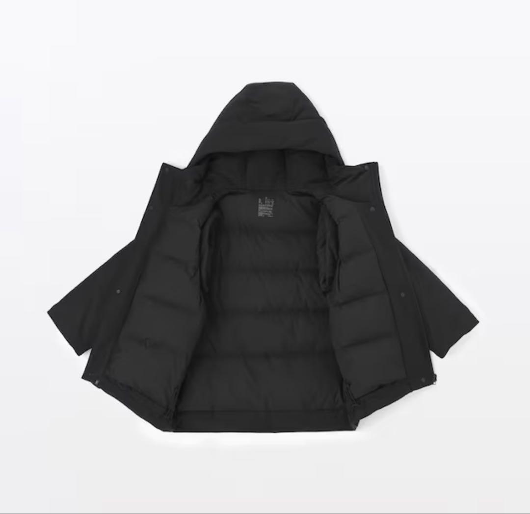 無印良品　撥水ダウンジャケット　婦人用　黒　L