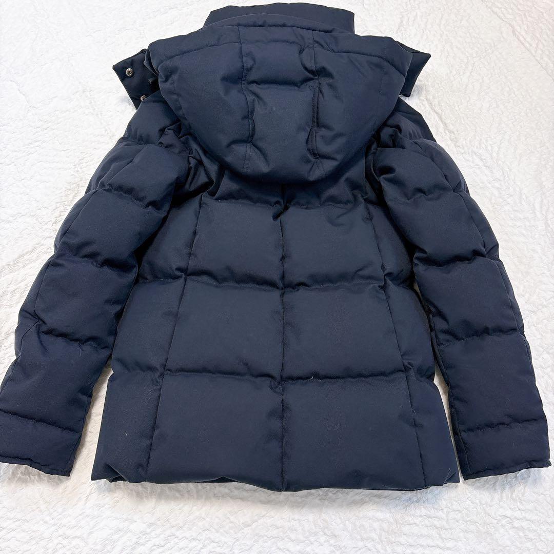 新品同様✨PYRENEX リール　フード付きダウンジャケット　ネイビー　36 S